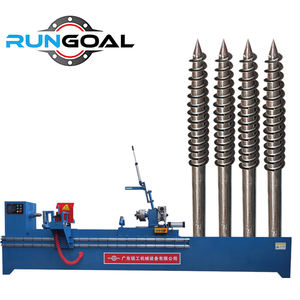 Anclaje de estaca de acero ajustable de 3800mm con máquina de pila de tornillo de tierra de brida para instalación solar, maquinaria de forja de Metal clave - Product Image 1