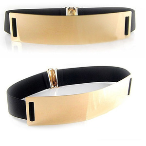 Espejo de Metal dorado de estilo coreano para mujer, vestido de <span class=keywords><strong>boda</strong></span> a juego, cinturones elásticos - Product Image 2