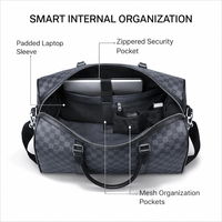 Bolsa de Viaje de Lujo de Piel Sintética Impermeable, Gran Capacidad, Logotipo Personalizado, Bolsa de Fin de Semana, Bolsa de Viaje para Gimnasio, Equipaje Unisex al por Mayor