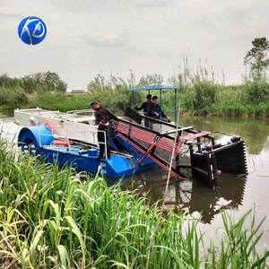 <span class=keywords><strong>Bateau</strong></span> de récolte d'algues KEDA / Machine de nettoyage des algues lacustres / Écrémeur de déchets à <span class=keywords><strong>moteur</strong></span> diesel automatique - Product Image 4