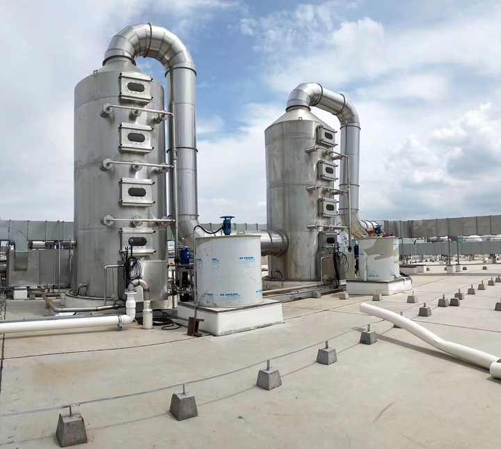 Industrial Flue Gas pp Dust Wet Scrubber Absorption for air Pollution ...