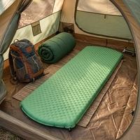Matelas Gonflable Automatique Portable Confortable en PVC et Tissu Polyester Pêche pour le Camping, la Randonnée et l'Escalade – Gonflage Rapide