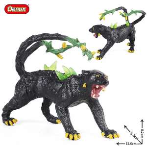 Yxs simula Western Warcraft sólido negro <span class=keywords><strong>Pantera</strong></span> extraña piedra buey monstruo hielo demonio mítico dinosaurio animal modelo <span class=keywords><strong>de</strong></span> juguete - Product Image 5