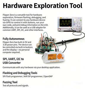 อุปกรณ์ RFID สำหรับโปรแกรมเมอร์ ใช้กับ Flipper Zero สำหรับ<span class=keywords><strong>แฮก</strong></span>เกอร์  แปลงเป็นอุปกรณ์อิเล็กทรอนิกส์รูปปลาโลมา  พร้อมโมดูล wifi และบอร์ดพัฒนา - Product Image 3