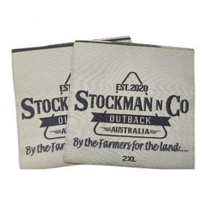 Livraison Gratuite Vente en Gros Étiquettes de Marque Personnalisées en Relief Thermocollantes Décoration Perlée Étiquettes de Taille Durables Tissées pour Chapeaux et Vêtements - Product Image 3