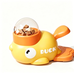 Lanceur de friandises pour chat 2-en-1 avec pointeur laser, jouet interactif en forme de canard pour chats et chiens, pistolet lanceur de friandises pour animaux de compagnie - Product Image 1