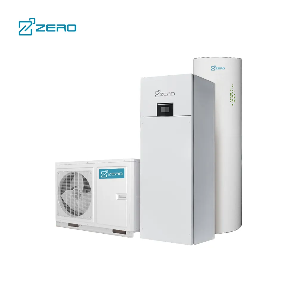 ZERO marque R32 Wifi extérieur chauffe-air douche mur eau chaude salle de bain chauffage et refroidissement Source d'air pompe à chaleur