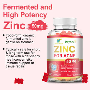R48 Gummies au zinc haute puissance 50 mg, saveur framboise, végétalien, zinc fermenté, 60 gummies - Product Image 6