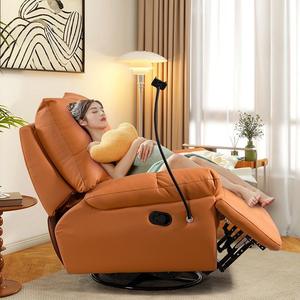 Fauteuils électriques pivotants de luxe modernes pour salon, canapé inclinable à bascule, fauteuil inclinable simple capitonné, meubles pour adultes, design - Product Image 4