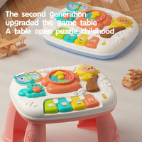 Table d'activités éducative musicale multifonctionnelle en plastique pour bébé