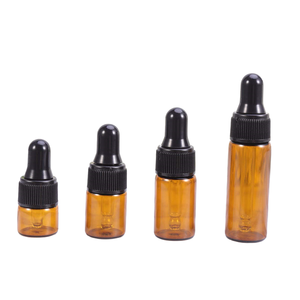 1ml 2ml 3ml 5ml Mini Sample Vials clear Amber Glass <b>Dropper</b> <b>Bottle</b> for Essential Oil 100pcs Skin Care Serum Screen Printing - Product Image 5