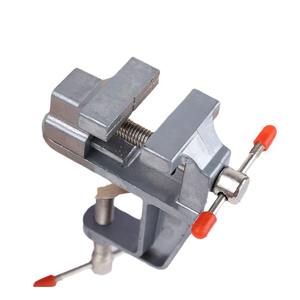 Mini étau de banc en alliage d'aluminium de 35 mm, outils de quincaillerie industrielle pour le travail du bois, petit étau de banc plat, personnalisable OEM - Product Image 2