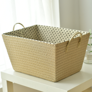 I produttori di vendita diretta di cestini di stoccaggio di detriti di stoffa cesto di vestiti <span class=keywords><strong>sporchi</strong></span>, tappetino in pp, gambo di grano. Pacchetto Ex fabbrica - Product Image 2