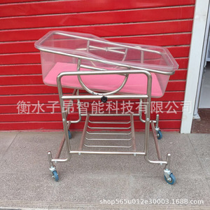 Cuna para Bebé Cimai R04, Cama de Lactancia Manual con Ruedas para Niños de 0 a 3 Años, Uso en Dormitorio - Product Image 1