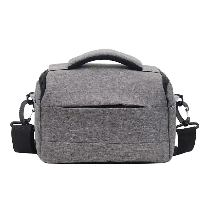 Borsa per fotocamera di piccole dimensioni borsa a tracolla imbottita custodia per fotocamera con copertura antipioggia per lenti per SLR DSLR cavi accessori