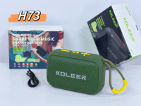 Koleer H73 Enceinte Bluetooth sans fil d'extérieur avec éclairage LED RGB et nouveau subwoofer de basses, système audio portable mini
