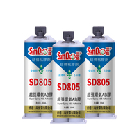 Colle époxy AB transparente à séchage rapide, imperméable, adhésif puissant pour métal, céramique, bois, pierre, composants électroniques, travail du bois