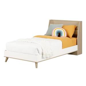 P2ไม้เนื้อคู่ฐานเตียงนอนคาร์บอนดีไซน์เรียบง่ายอบอุ่นสไตล์สแกนดิเนเวียนฐานเตียงแฝด - Product Image 6