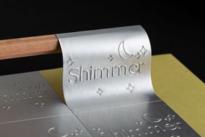 Luxury Embossed Gold Silver Waterproof Adhesive Labels <strong>Stickers</strong> for Candle Business - Product Image 4