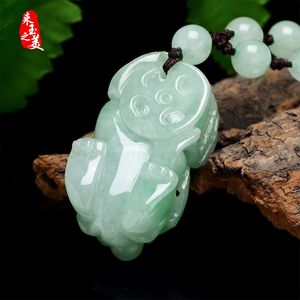 Бюрманский кулон ручной работы в этническом стиле из нефрита - Product Image 3