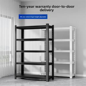 Étagères métalliques légères en acier sans bouchon Supports de stockage en entrepôt industriel Étagères empilables sans bouchon - Product Image 2