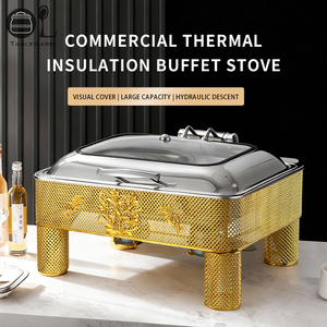 Kompor Buffet Pemanas Alkohol Stainless Steel Komersial OULU Kontrol Digital Cerdas Hemat Energi A+++ Desain Mewah - Product Image 2