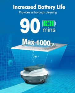 Robot aspirateur <span class=keywords><strong>piscine</strong></span> sans fil intelligent Robot <span class=keywords><strong>piscine</strong></span> automatique pour <span class=keywords><strong>piscine</strong></span> de 650 pieds carrés - Product Image 5