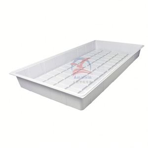 Bandejas de cultivo de inundación de forraje hidropónico de plástico ABS blanco y negro personalizadas 2x4 4x4 4x8 tamaños a la venta con servicio de procesamiento de corte - Product Image 1