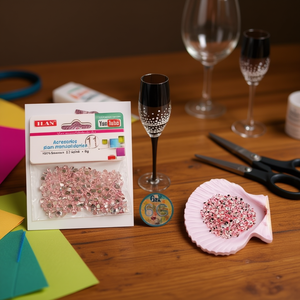 Strass Ilan 4 mm rosa chiaro per decorazioni artigianali - Product Image 3