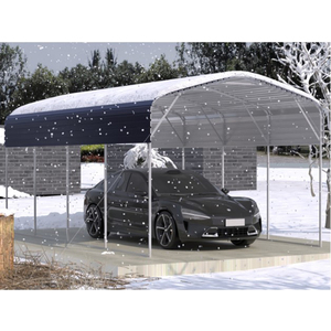 12x20FT <strong>Metal</strong> Carport Heavy Duty Carport with Galvanized Steel Roof and Enhanced <strong>Base</strong> Upgraded Large Outdoor Carport Canopy - Product Image 5