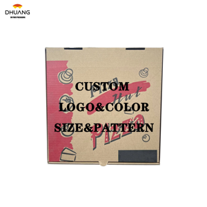 Boîtes à pizza personnalisées de différentes tailles, fabriquées avec un emballage <span class=keywords><strong>en</strong></span> papier, adaptées aux aliments, idéales pour les restaurants, fabricant de boîtes à pizza - Product Image 1