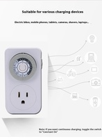 Saklar Timer Digital Siklus 24 Jam Soket Steker Amerika Soket Timer yang Dapat Diprogram