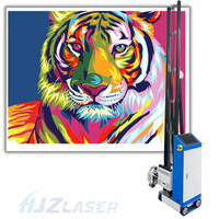Machine d'impression murale grand format 9600 dpi, dessinez sur le mur/briques/pierre/béton/bois/verre/mastic/carrelage/métal/tissu