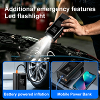 Compresseur d'air numérique intelligent ABS sans fil rapide avec lumière LED pour voiture, moto, vélo et ballons