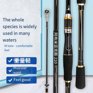 Cần câu cá bằng sợi carbon Power Cross 1.98M 2.13M 2.29M, cần câu tay quay/câu thả, cần câu rút gọn, câu cá đen, dùng cho sông, biển, đáy nước, tốc độ nhanh, tay cầm EVA - Product Image 2