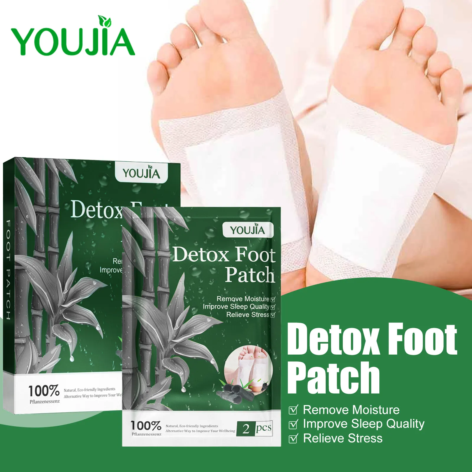 20pcs/bags Best Selling Products 2024 in USA 2in1 Japan Patches foot patch for promoting sleeping