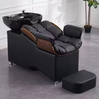 Fauteuil de lavage moderne avec bac en céramique pour salon de coiffure, chambre, salon, atelier - Pour le lavage des cheveux, haute qualité