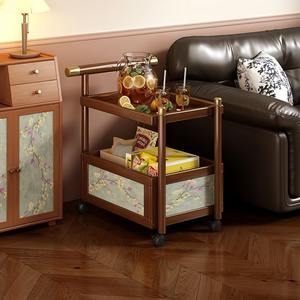 <span class=keywords><strong>Table</strong></span> <span class=keywords><strong>basse</strong></span> en bois massif de style <span class=keywords><strong>vintage</strong></span>, couleur noyer, avec rangement, <span class=keywords><strong>pour</strong></span> salon, usage domestique - Product Image 2