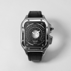 <span class=keywords><strong>Caja</strong></span> de Reloj de Lujo de <span class=keywords><strong>Acero</strong></span> <span class=keywords><strong>Inoxidable</strong></span> con Marco Central de Fibra de Carbono Forjada y Logotipo Grabado a Mano - Product Image 2