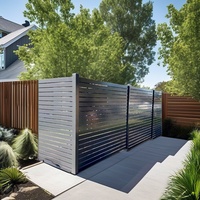 Rampe de balcon en aluminium moderne pour extérieur, résistante à la rouille, fixée au sol, finition poudrée RAL, garantie 1 an