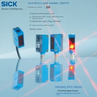 Sensor Fotoeléctrico de Espejo Reflectante Original de la Marca SICK, Modelo GL6-N4111, 5-24V, Ángulo de Visión de 6mm, Salida NPN