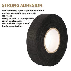 Black Orange Wire <strong>Harness</strong> Fleece PET Fabric Wiring Polyester Cloth Tape for Automotive Safe Wire <strong>Harness</strong> Cloth Tape - Product Image 2