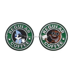Brewster's New Green Cartoon Café Esmalte Broche Pins Preto Nickel Plating Broches para Baristas e Amantes do Café Coleção - Product Image 6