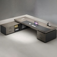 Meubles commerciaux Table de bureau de luxe Mobilier de bureau Bureau de direction pour PDG