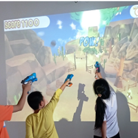 Simulateur de tir multi-touch pour la chasse et le tir à l'arc, mur de tir interactif pour salles d'arcade et parcs d'attractions