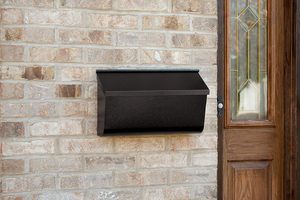Convenient and Durable Wall Mount Mailbox for <strong>Outside</strong> Steel Wall-Mount Mailbox Rust-Proof Metal <strong>Post</strong> <strong>Box</strong> - Product Image 6