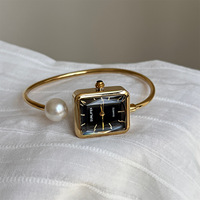 Montre bracelet en perles carrées de haute qualité pour femmes, bijoux de luxe tendance, montre à quartz