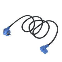Câble d'alimentation XUZHAO personnalisé, couleur et longueur au choix, bleu, norme EU IEC C5 CEE, norme VDE pour ordinateur, 16A, indice de protection IP20, cuivre/PVC