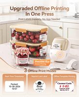 Niimbot B2pro Smart Mini Portable Flower Shop Greeting Card Blessing Language Color Thermal Label Printer.