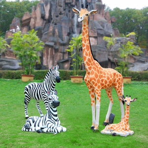 Sculpture d'éléphant sauvage grandeur nature en fibre de verre pour musée, décoration de jardin et pelouse, ornements, fabrication OEM - Product Image 3